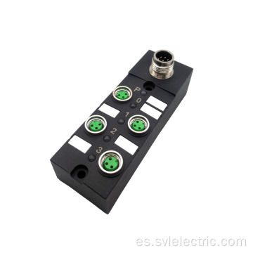 M8 4 vías Caja de distribución M12 Conector previo